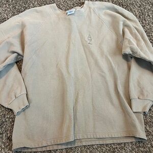 The original Arizona jean company vintage tan logo crewneck sweater size large